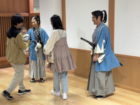 東映太秦映画村 映画セットゾーン ショー 花嫁道中 グリーティング